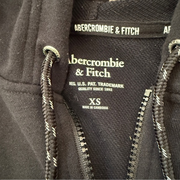 Abercrombie & Fitch Black Zip-Up Hoodie - Picture 3 of 4